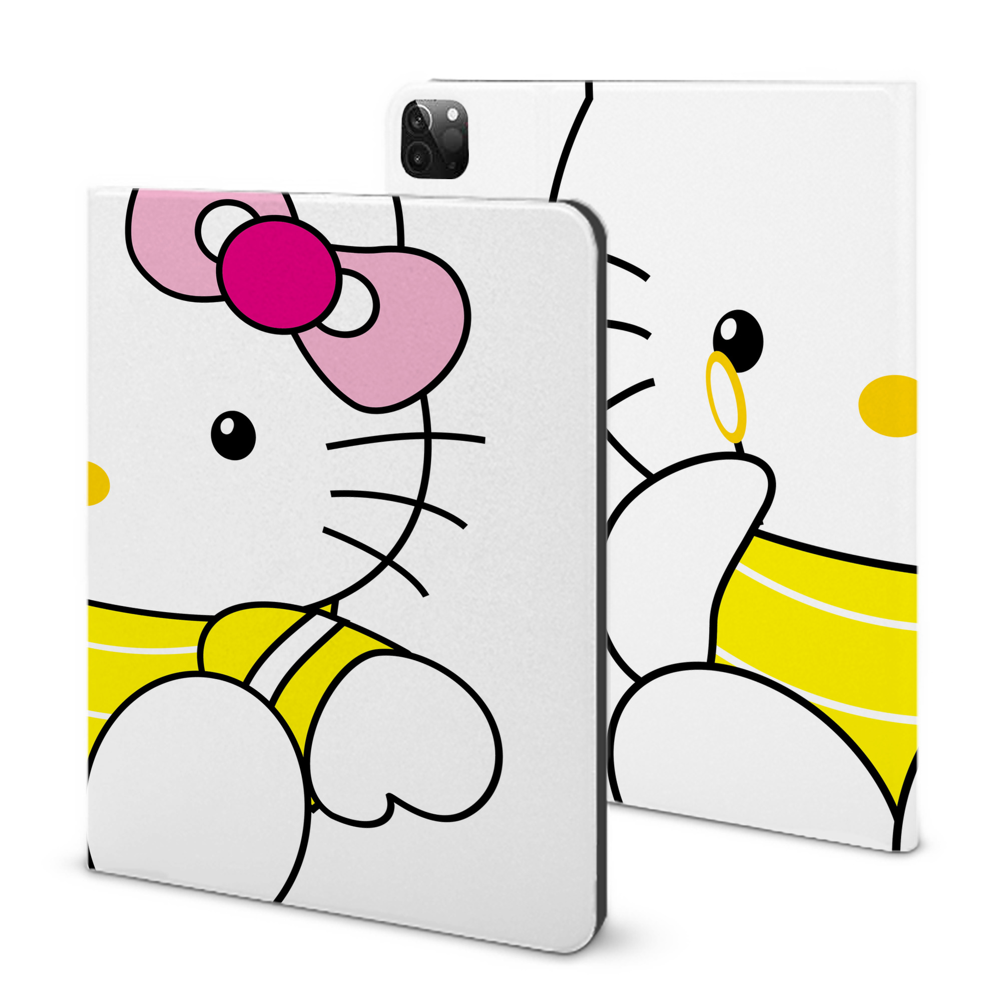 （画像用） Hello Kitty ハローキティ IPadケース ペンホルダー付き ブックスタイルデザイン